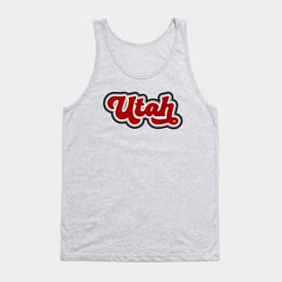 Retro Utah Script Tank Top